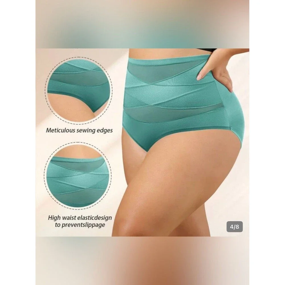 Quasti 4 pack NWT High-Waist Shaping Briefs Mesh 3X Plus NWT